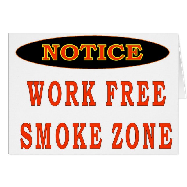 ZONA DE HUMO LIBRE DE TRABAJO (Anverso (Horizontal))