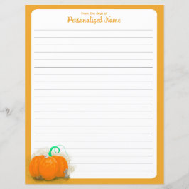 Zona de juegos de calabazas - Hoja de papel con li