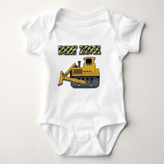 Zona de suciedad (bulldozer) - Baby Jersey Bodysui (Anverso)