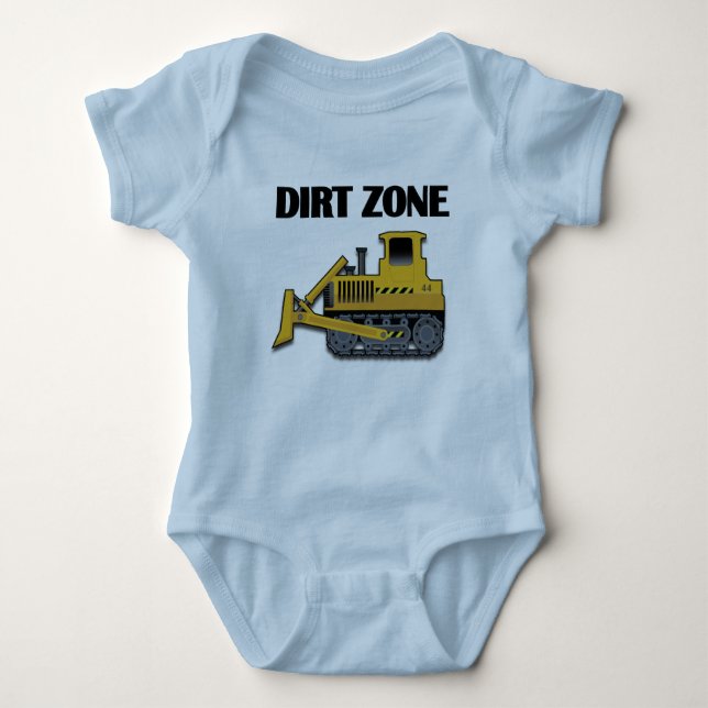 Zona de suciedad (bulldozer) - Baby Jersey Bodysui (Anverso)