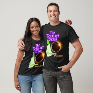 Zona de total de eclipse solar NH 2024 camiseta