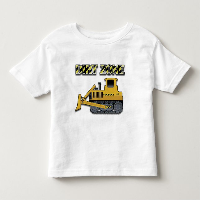 Zona sucia (bulldozer) - Toddler Fine Jersey T-Shi (Anverso)