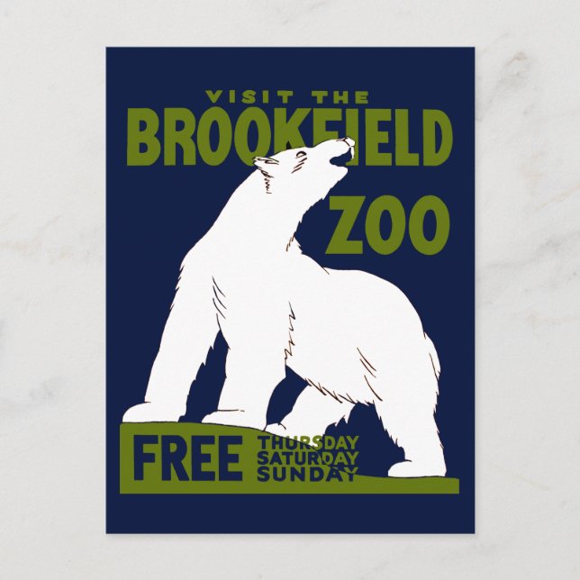 Zoológico de Brookfield, Poster del Programa Feder (Anverso)