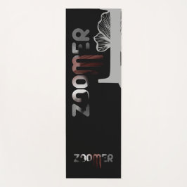 ZOOMER Yoga Mat Resumen Arte Gris Polvo Negro
