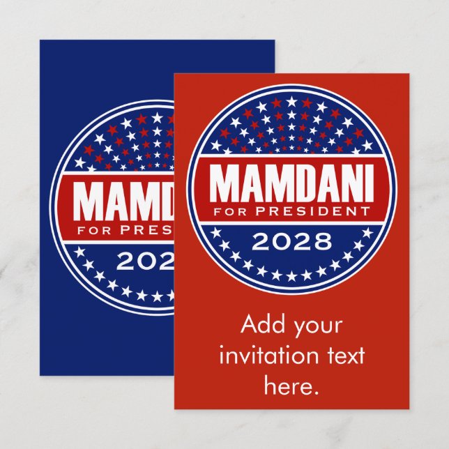 Zorhan Mamdami Presidente 2028 (Anverso / Reverso)