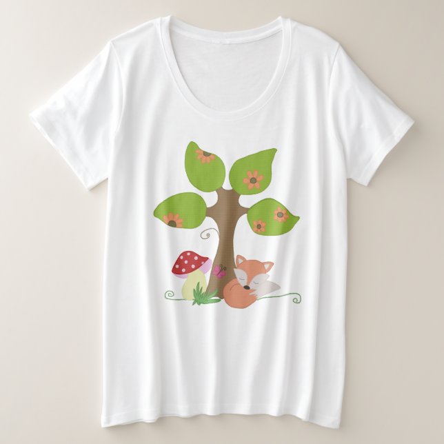 Zorro bajo árbol (Anverso del diseño)