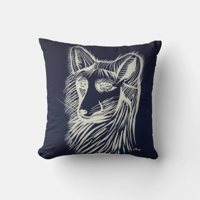 Zorro de la noche de Pawley y almohada del bosque (Anverso)