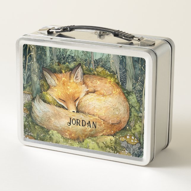 Zorro Mágico de Bosque Esmeralda Personalizado (Reverso)