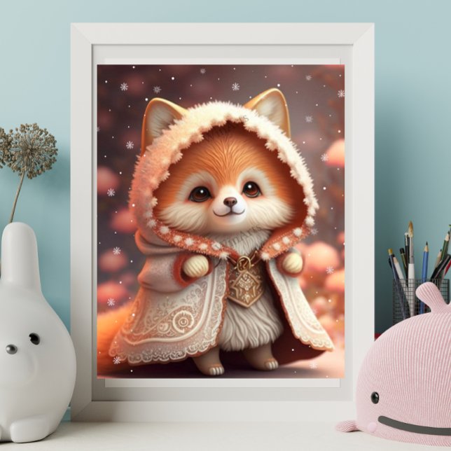 Zorro Naranja Adorable en Arte de Guardería de Bat (Subido por el creador)