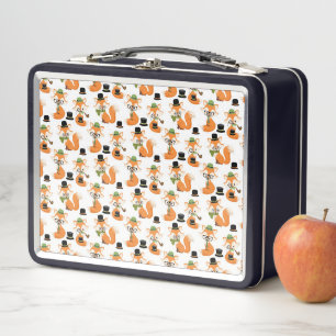 Zorro Naranja Bosque Árboles Otoño Gafas Hipster Z