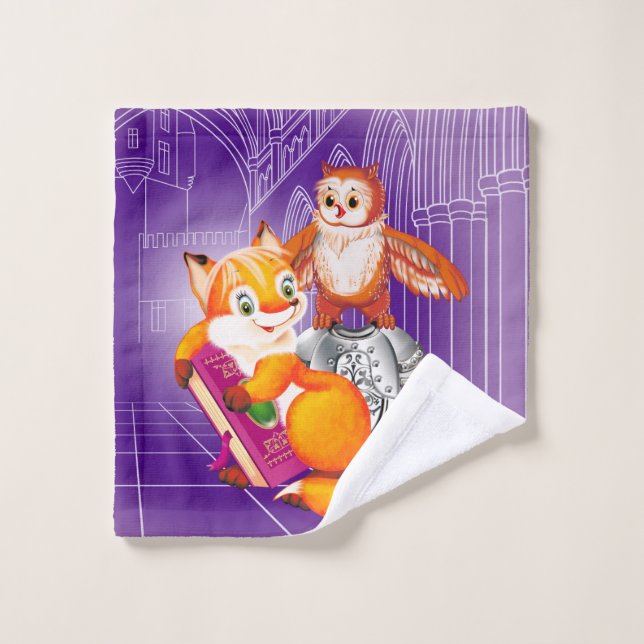 zorro y búho (Toallita)