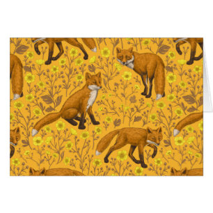 Zorros y nalgas en el naranja