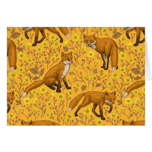 Zorros y nalgas en el naranja (Anverso (Horizontal))