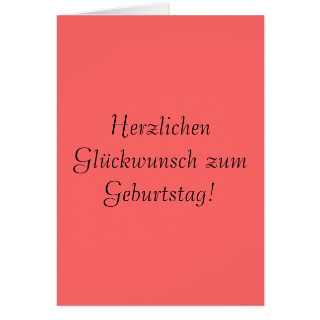 ¡Zum Geburtstag de Herzlichen Glückwunsch! (Frente)