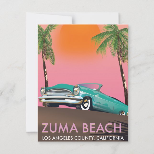 Zuma Beach Los Angeles California (Anverso)