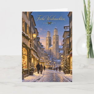 Zúrich Grossmünster Feliz Navidad