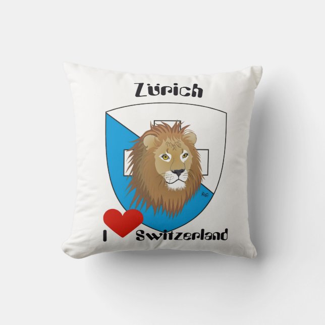 Zurich Suiza almohada (Anverso)