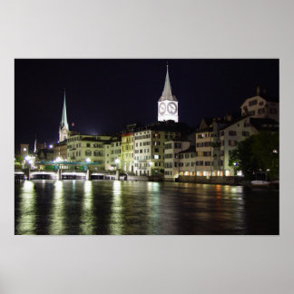 Zúrich, Suiza, Río Limmat - Impresión