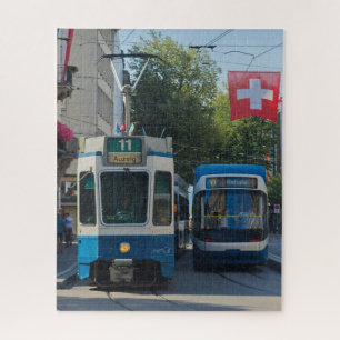 Zurich Trams Suiza Jigsaw Puzzle