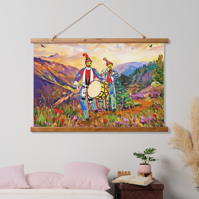 Zurna Dawola Madera Topada Tapiz Muro (Dormitorio)