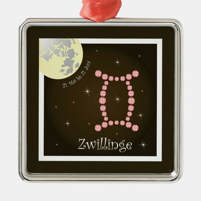 Zwillinge 21 Mai bis 21. Ornamento Juni (Frente)